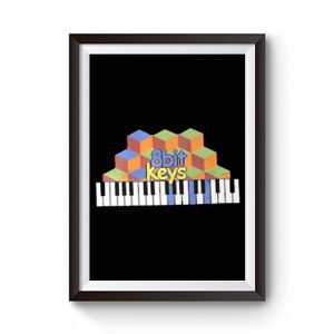 8bit Keys Piano Classic Retro Premium Matte Poster