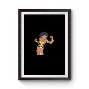 Afro Girl Wonder Woman Premium Matte Poster