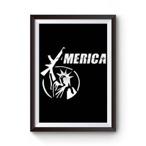 America Liberty Have Ar15 Gun Premium Matte Poster