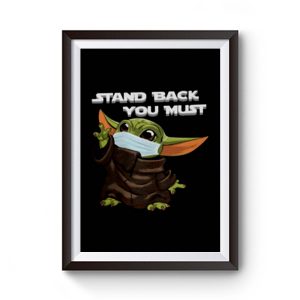 Baby Yoda Social Distance Premium Matte Poster