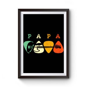 Bass Guitar Pick Shirt Papa Guitarist Premium Matte Poster