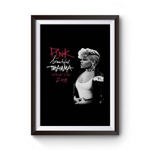Beautiful Trauma Pink Music Premium Matte Poster