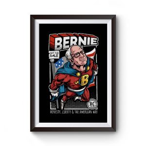 Bernie Sanders Superhero To The Rescue 2020 Premium Matte Poster