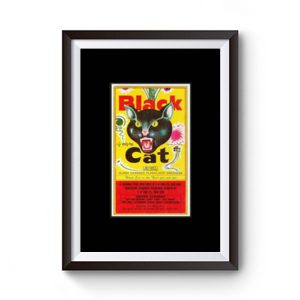 Black Cat Fireworks Premium Matte Poster
