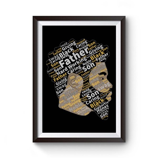 Black Father Black Lives Matter Black Father Mattter Black Dads Premium Matte Poster