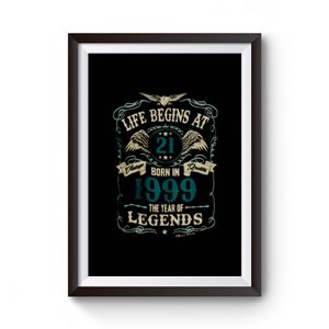 Born In 1999 Year Of Legends Premium Matte Poster