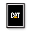 Bulldozer Digger Cat Premium Matte Poster