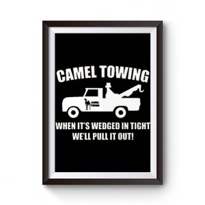Camel Towing Adult Humor Rude Premium Matte Poster