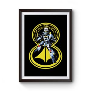 Cartoon Classic Robotech Skull Leader Vf 1s Premium Matte Poster