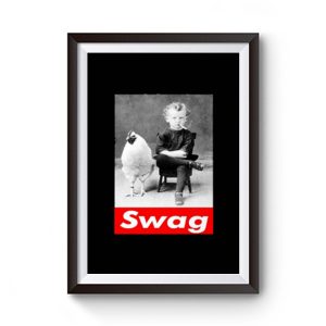 Chicken Funny And Kid Swag Premium Matte Poster