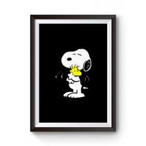 Cute Peanut Hug Snoopy Premium Matte Poster