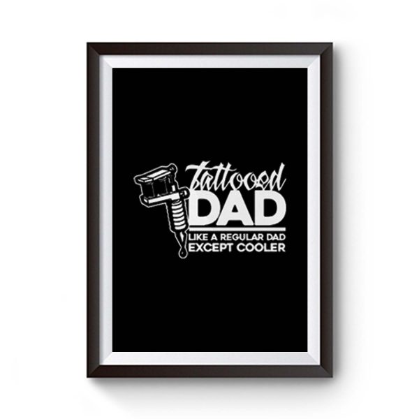 Dad Tattoo Biker Metal Premium Matte Poster