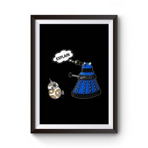 Dalek Explain Doctor Who Funny Retro Premium Matte Poster