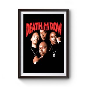 Death Row Records Tupac Dre Retro Premium Matte Poster
