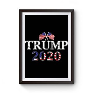 Donald Trump Election 2020 Flag Premium Matte Poster