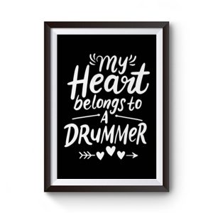 Drummer Girlfriend Premium Matte Poster