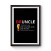 Druncle Beer Definition Premium Matte Poster