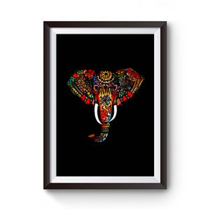 Elephant Ethnic Premium Matte Poster