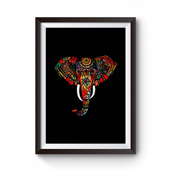 Elephant Ethnic Premium Matte Poster