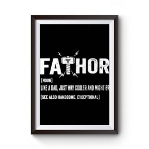 Father Thor Fathor Funny Dad Viking Premium Matte Poster