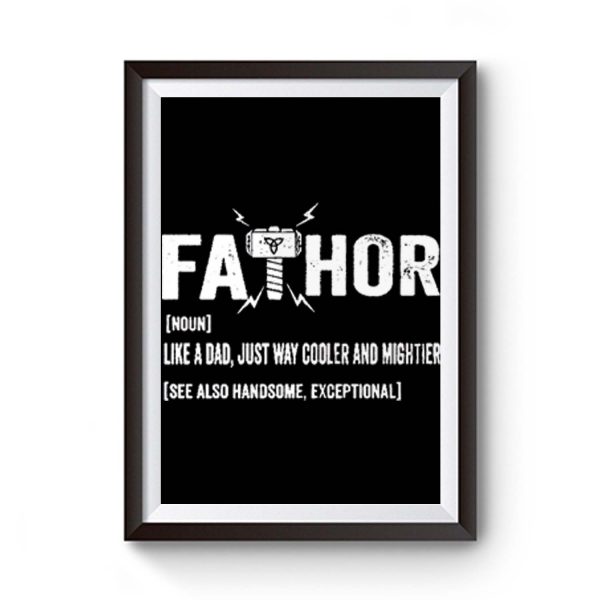 Father Thor Fathor Funny Dad Viking Premium Matte Poster