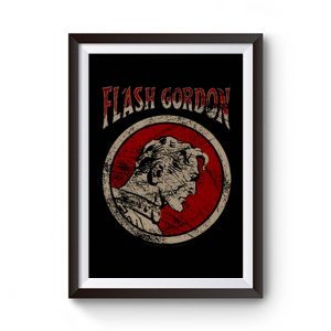 Flash Gordon Retro Flash Circle Premium Matte Poster