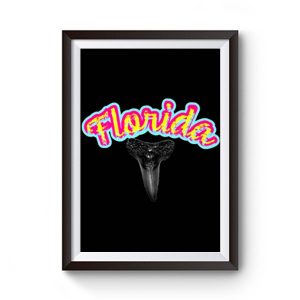 Florida Shark Tooth Summer Vacation Premium Matte Poster