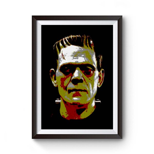 Frankenstein Face Halloween Horror Movie Premium Matte Poster
