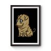 Funny Shar Pei Dog Cartoon Premium Matte Poster
