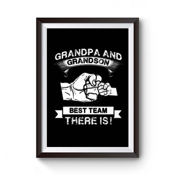 Grandpa And Grandson Premium Matte Poster