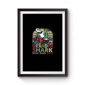 Grandpa Shark Doo Doo Vintage Premium Matte Poster