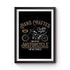 Hand Crafted Motorcycle Vintage Premium Matte Poster