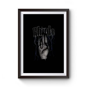 Hand Metal Rhude Premium Matte Poster