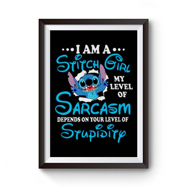 Im A Stitch Girl Funny Disney Premium Matte Poster