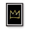Jean Michel Basquiat Crown Abstract Premium Matte Poster