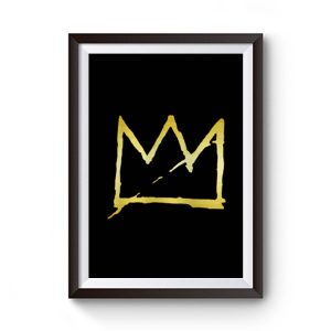 Jean Michel Basquiat Crown Abstract Premium Matte Poster