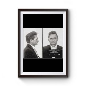 Johnny Cash Mugshot Premium Matte Poster