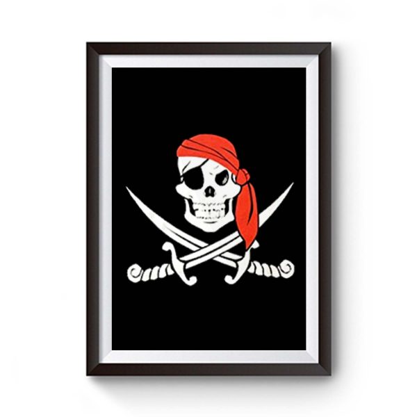 Jolly Roger Pirate Flag Premium Matte Poster