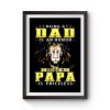 Lion Being A Dad Is An Honor Being A Papa Premium Matte Poster