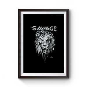 Lion Savage Premium Matte Poster