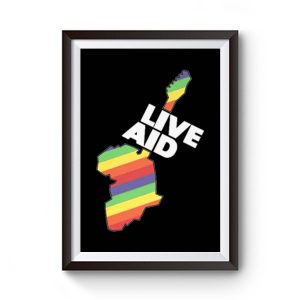 Live Aid Band Aid Logo 1985 Premium Matte Poster