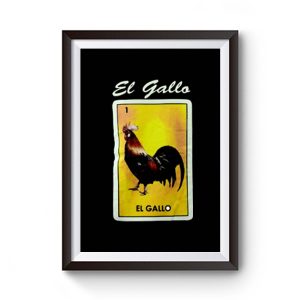 Loteria Rooster Mexico Premium Matte Poster