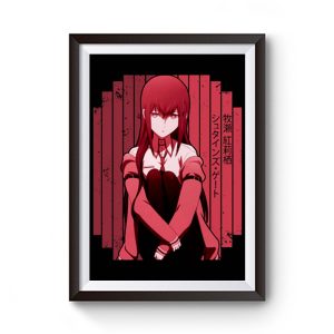 Makise Kurisu Red Steins Gate Premium Matte Poster