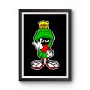 Marvin The Martian Showing Midle Finger Premium Matte Poster