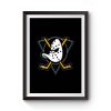 Mighty Duck Nhl Hockey Premium Matte Poster