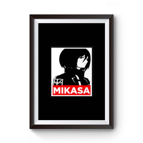 Mikasa Cover Attack On Titan Anime Premium Matte Poster