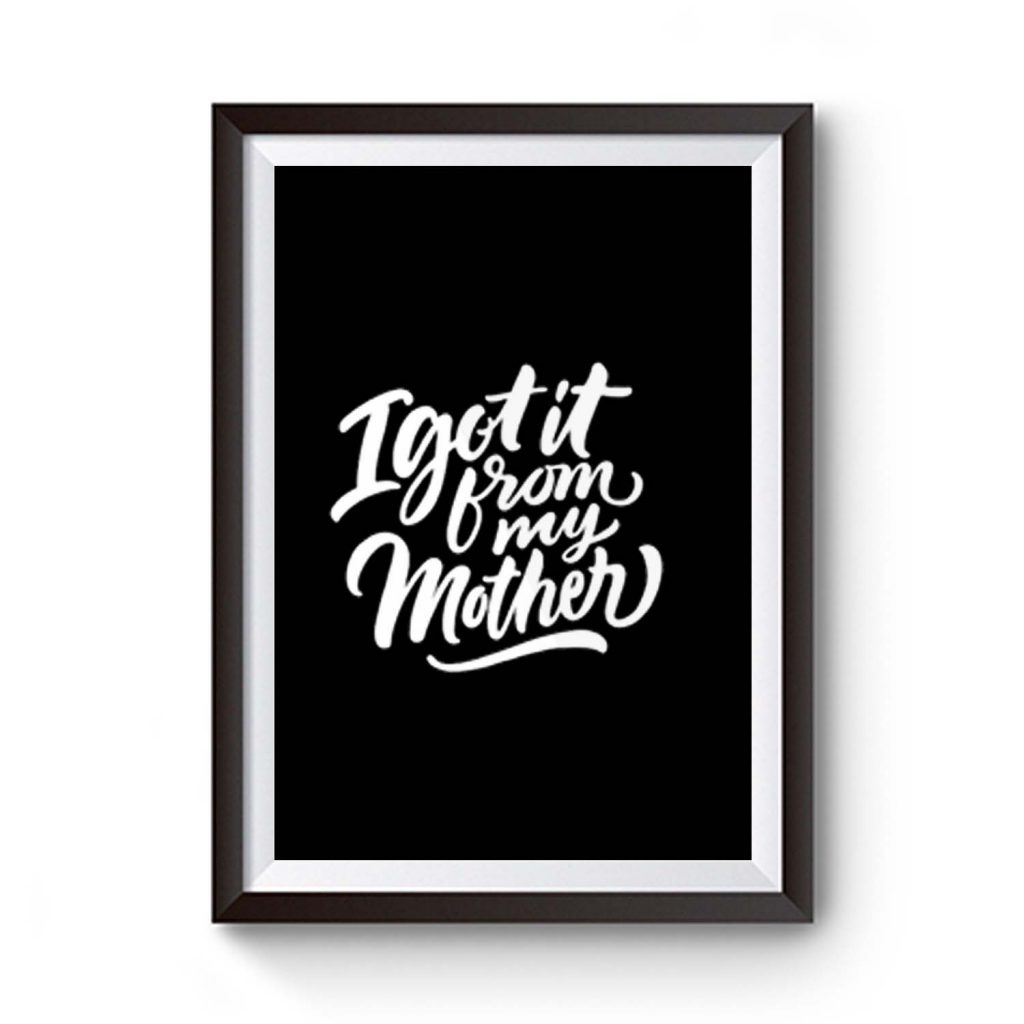 Mom With Names Premium Matte Poster - posterpict.com