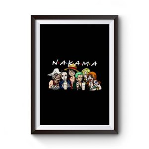 Nakama Friends One Piece Manga Japanese Anime Funny Premium Matte Poster