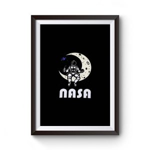 Nasa Astronaut Moon Space Premium Matte Poster