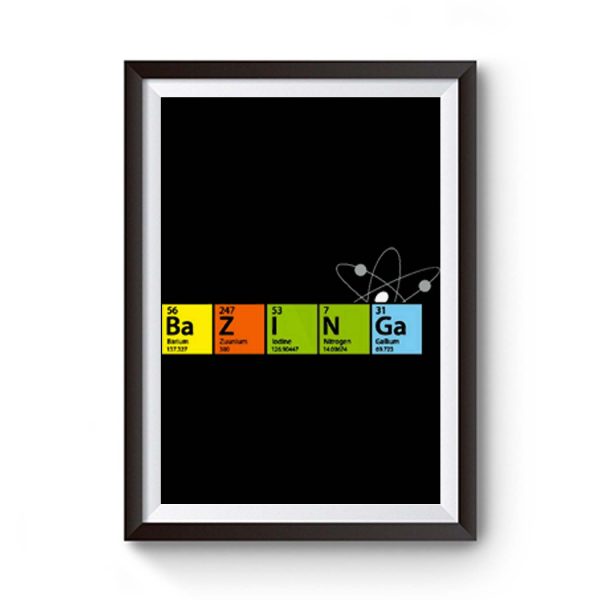 New Big Bang Theory Bazinga Cooper Sheldon Funny Premium Matte Poster